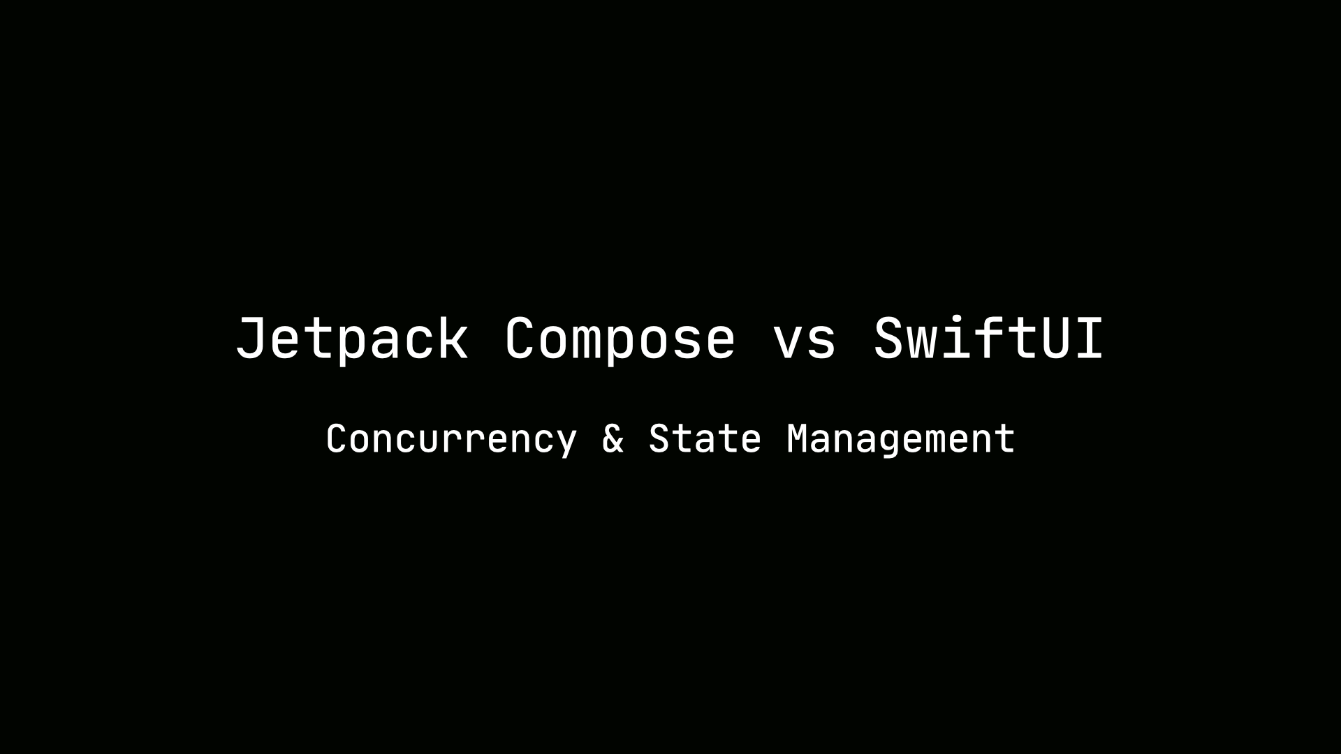 Jetpack Compose vs SwiftUI